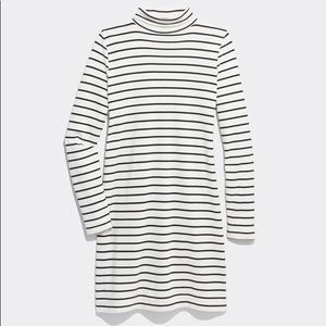 Back and white striped dress